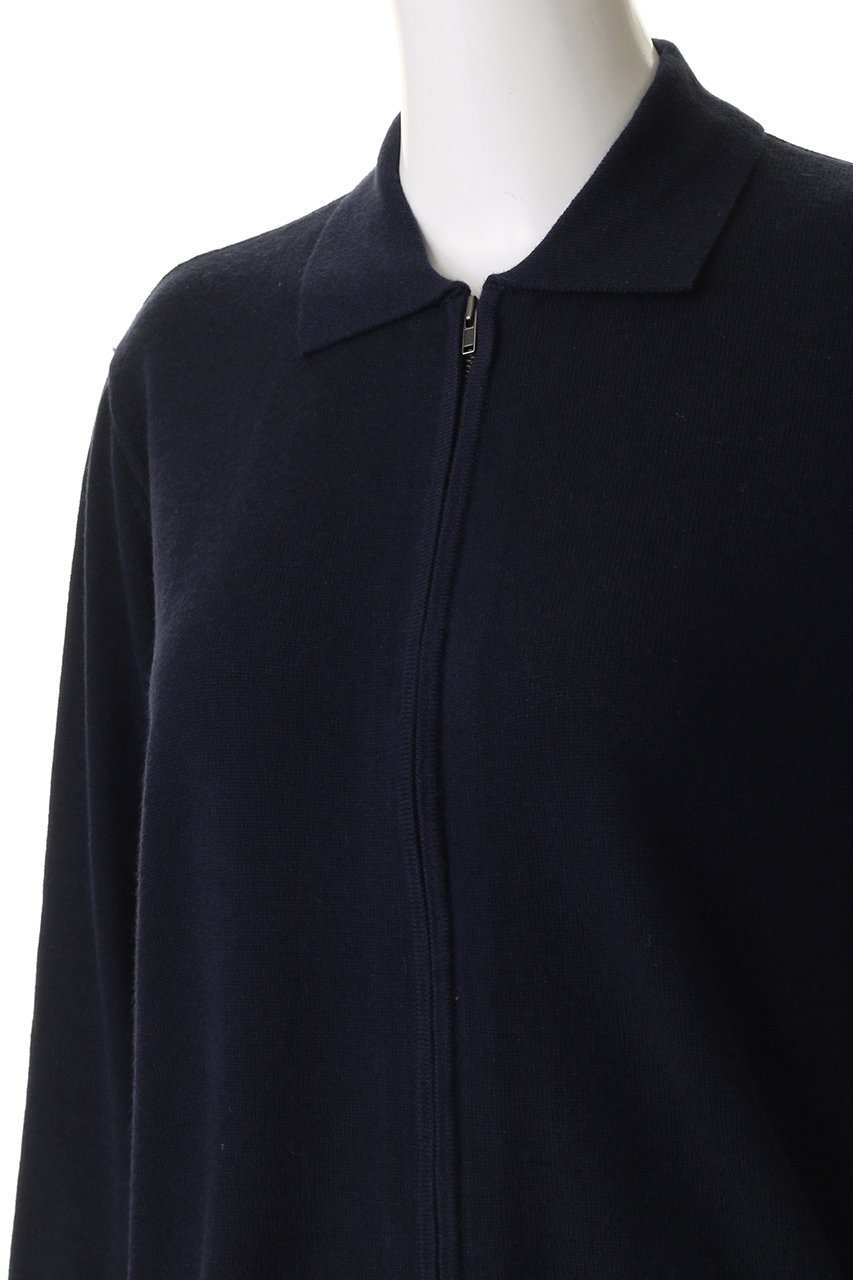 【ミズイロ インド/mizuiro ind】の襟付きジップカーディガン 人気、トレンドファッション・服の通販 founy(ファニー) 　ファッション　Fashion　レディースファッション　Fashion for Women　トップス・カットソー　Cut & Sew Tops　ニット　Knit Tops & Sweaters　カーディガン・羽織り　Layered Style Cardigans　おすすめ　Recommended / Our Picks　カーディガン　Cardigan, Knitwear　クラシック　Classic, Timeless Style　コンパクト　Compact, Small Size　ショート　Short, Short Length　シンプル　Simple, Minimal　デニム　Denim, Jeans Material　トレンド　Trend, Trending Now　ボトム　Bottoms, Lower Wear　ワイド　Wide, Wide Fit　新作・新入荷　New Arrivals / New In　羽織　Haori, Light Jacket　other-5|ID: prp329100004774375 ipo3291000000034604865