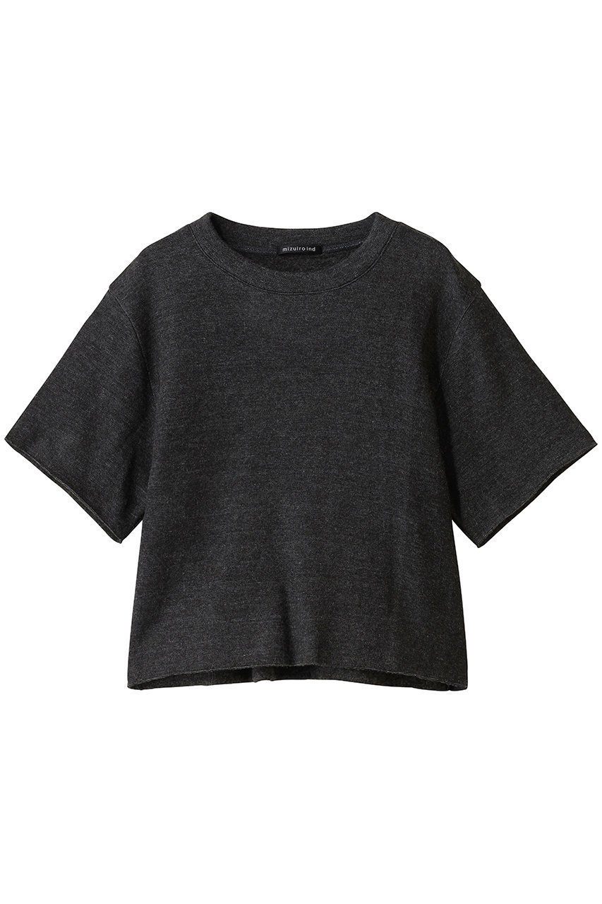 【ミズイロ インド/mizuiro ind】のパイルハーフスリーブワイドプルオーバー インテリア・キッズ・メンズ・レディースファッション・服の通販 founy(ファニー) 　ファッション　Fashion　レディースファッション　Fashion for Women　トップス・カットソー　Cut & Sew Tops　シャツ・ブラウス・オフィスカジュアル　Elegant Blouses & Button-Ups　ロングTシャツ・Tシャツ　Longline T-Shirts & Tees　カジュアルプルオーバー・ニットトップス　Pullovers & Knit Tops / Casual Pullovers　カットソー・ベーシックTシャツ　Cut-and-Sewn Tops / Stretch Tees & Basics　インナー　Innerwear　ショート　Short, Short Length　シンプル　Simple, Minimal　ジャケット　Jacket, Outerwear　スリーブ　Sleeve, Long Sleeve / Short Sleeve　ワイド　Wide, Wide Fit　c.gray|ID: prp329100004774377 ipo3291000000035533435