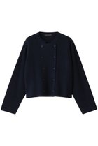 【ミズイロ インド/mizuiro ind】のダブルブレストカーディガン navy|ID:prp329100004774378