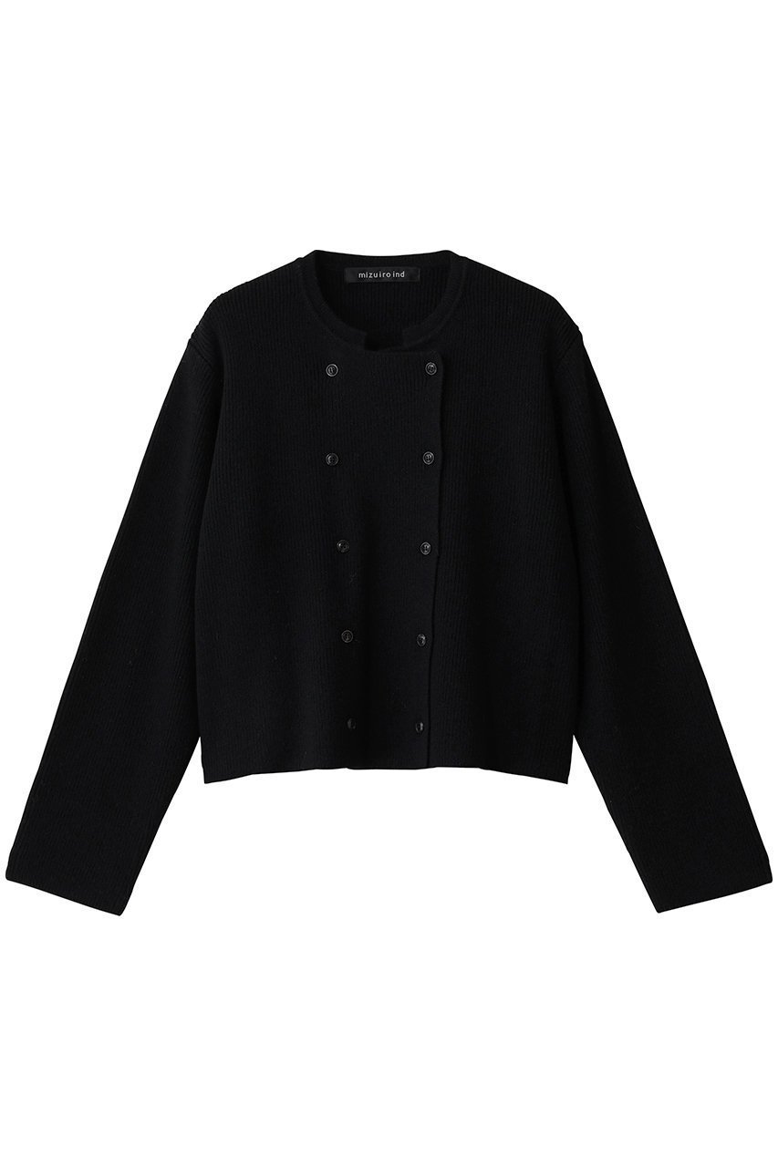 【ミズイロ インド/mizuiro ind】のダブルブレストカーディガン インテリア・キッズ・メンズ・レディースファッション・服の通販 founy(ファニー) ファッション Fashion レディースファッション Fashion for Women トップス・カットソー Cut & Sew Tops ニット Knit Tops & Sweaters カーディガン・羽織り Layered Style Cardigans カーディガン Cardigan, Knitwear クラシカル Classical, Vintage-Inspired クラシック Classic, Timeless Style ショート Short, Short Length ジャケット Jacket, Outerwear フロント Front, Front Design ボトム Bottoms, Lower Wear マニッシュ Mannish, Boyish ワイド Wide, Wide Fit 新作・新入荷 New Arrivals / New In black|ID: prp329100004774378 ipo3291000000034604886
