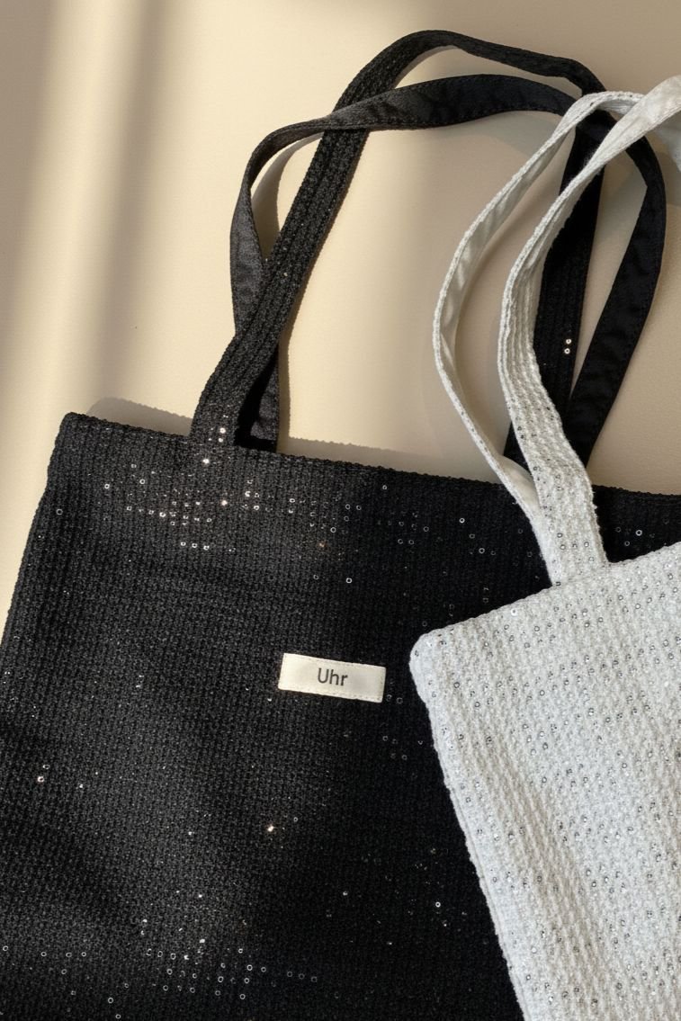 【ウーア/Uhr】の【ELLE SHOP限定】メッシュレース×スパンコール トートバッグ 人気、トレンドファッション・服の通販 founy(ファニー) 　ファッション　Fashion　レディースファッション　Fashion for Women　バッグ　Bags　おすすめ　Recommended / Our Picks　スパンコール　Sequins, Sequin Embellishment　メッシュ　Mesh, Net Fabric　レース　Lace, Lace Fabric　other-8|ID: prp329100004774385 ipo3291000000036885808