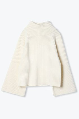 【レリル/lelill】 ラムナイロンオフタートル人気、トレンドファッション・服の通販 founy(ファニー) ファッション Fashion レディースファッション Fashion for Women トップス・カットソー Cut & Sew Tops ニット Knit Tops & Sweaters カジュアルプルオーバー・ニットトップス Pullovers & Knit Tops / Casual Pullovers インナー Innerwear フレアースリーブ Flared Sleeve, Bell Sleeve |ID:prp329100004774386