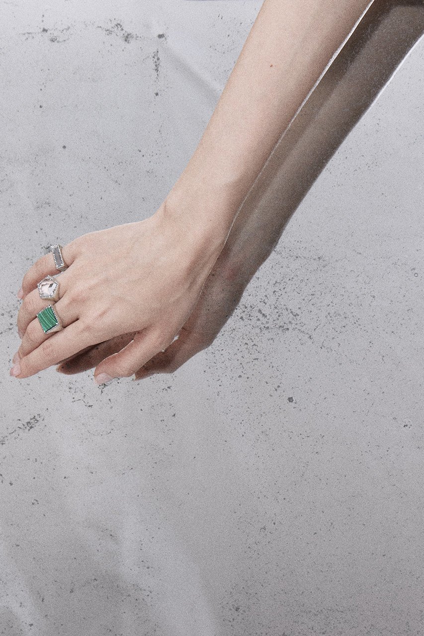 【アドリン ヒュー/Adlin Hue】のMalachite Canan リング 人気、トレンドファッション・服の通販 founy(ファニー) 　ファッション　Fashion　レディースファッション　Fashion for Women　シェイプ　Shape, Slim Fit　モダン　Modern, Contemporary　新作・新入荷　New Arrivals / New In　other-2|ID: prp329100004775348 ipo3291000000034614836