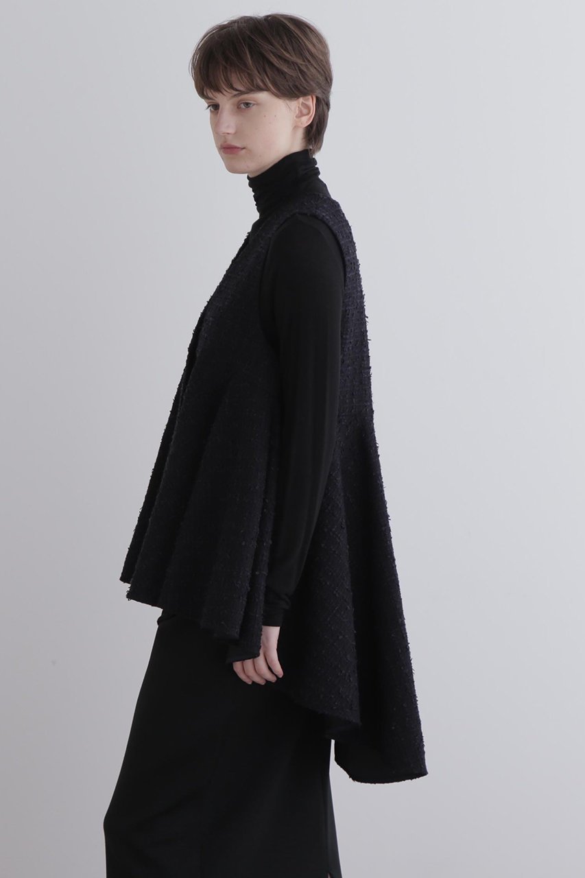 【ル フィル/LE PHIL】のツイードVネックジレ 人気、トレンドファッション・服の通販 founy(ファニー) 　ファッション　Fashion　レディースファッション　Fashion for Women　アウター　Coat / Outerwear Collection　レディースジャケット・軽アウター　Jackets　おすすめ　Recommended / Our Picks　ジャケット　Jacket, Outerwear　セレモニー　Ceremony　ツイード　Twill, Twill Weave　フェミニン　Feminine, Girly　フレア　Flare, Flared　エレガント 上品　Elegant　再入荷　Restock / Back in Stock　other-4|ID: prp329100004775373 ipo3291000000034614991