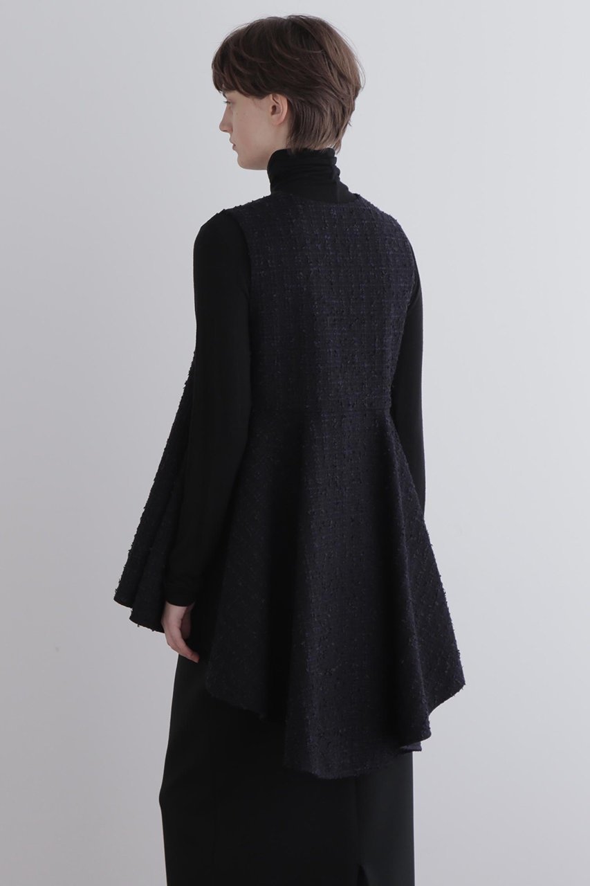 【ル フィル/LE PHIL】のツイードVネックジレ 人気、トレンドファッション・服の通販 founy(ファニー) 　ファッション　Fashion　レディースファッション　Fashion for Women　アウター　Coat / Outerwear Collection　レディースジャケット・軽アウター　Jackets　おすすめ　Recommended / Our Picks　ジャケット　Jacket, Outerwear　セレモニー　Ceremony　ツイード　Twill, Twill Weave　フェミニン　Feminine, Girly　フレア　Flare, Flared　エレガント 上品　Elegant　再入荷　Restock / Back in Stock　other-5|ID: prp329100004775373 ipo3291000000034614992