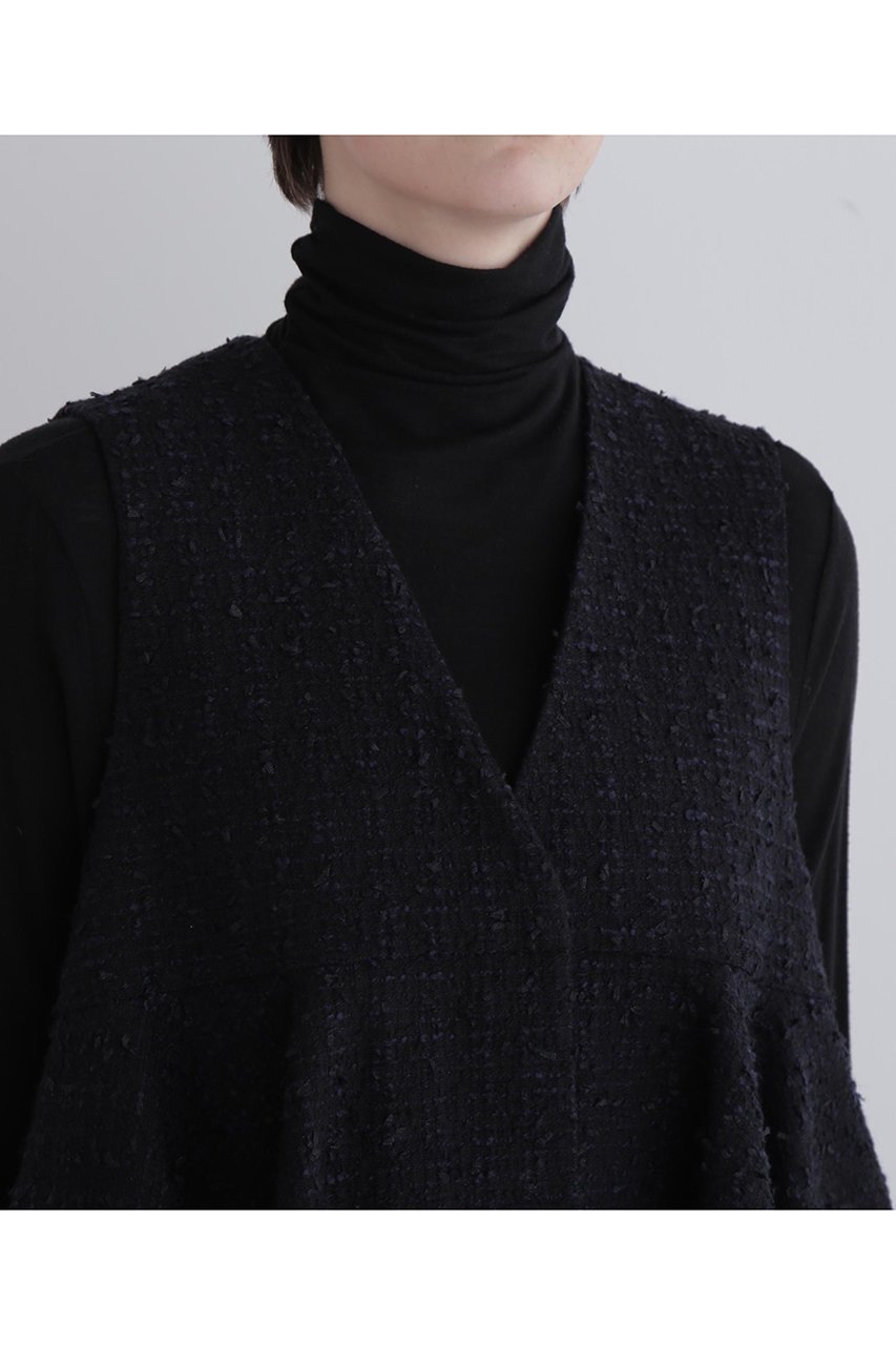 【ル フィル/LE PHIL】のツイードVネックジレ 人気、トレンドファッション・服の通販 founy(ファニー) 　ファッション　Fashion　レディースファッション　Fashion for Women　アウター　Coat / Outerwear Collection　レディースジャケット・軽アウター　Jackets　おすすめ　Recommended / Our Picks　ジャケット　Jacket, Outerwear　セレモニー　Ceremony　ツイード　Twill, Twill Weave　フェミニン　Feminine, Girly　フレア　Flare, Flared　エレガント 上品　Elegant　再入荷　Restock / Back in Stock　other-6|ID: prp329100004775373 ipo3291000000034614993