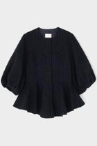 【ル フィル/LE PHIL】のツイードボリュームスリーブジャケット ネイビー|ID: prp329100004775374 ipo3291000000034755816