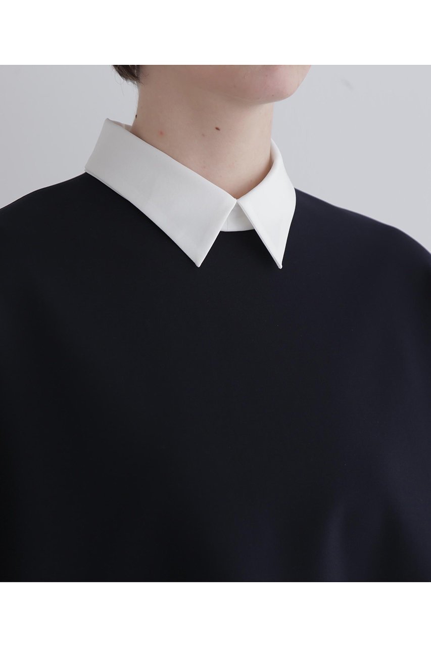 【ル フィル/LE PHIL】の襟付きフリルブラウス 人気、トレンドファッション・服の通販 founy(ファニー) 　ファッション　Fashion　レディースファッション　Fashion for Women　トップス・カットソー　Cut & Sew Tops　シャツ・ブラウス・オフィスカジュアル　Elegant Blouses & Button-Ups　ストレッチ　Stretch, Stretchy Fabric　スリーブ　Sleeve, Long Sleeve / Short Sleeve　ダブル　Double, Double-Breasted　ドレス　Dress, One-Piece　バランス　Balance, Style Balance　フリル　Frill, Ruffle　レギンス　Leggings, Stretch Pants　ロング　Long, Long-Length　再入荷　Restock / Back in Stock　other-5|ID: prp329100004775379 ipo3291000000034615047