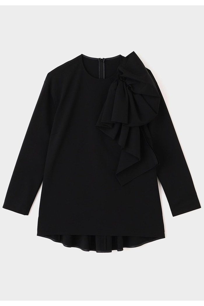 【ル フィル/LE PHIL】のハイストポンチリボンモチーブラウス インテリア・キッズ・メンズ・レディースファッション・服の通販 founy(ファニー) https://founy.com/ ファッション Fashion レディースファッション Fashion for Women トップス・カットソー Cut & Sew Tops シャツ・ブラウス・オフィスカジュアル Elegant Blouses & Button-Ups シンプル Simple, Minimal ストレート Straight, Straight Cut スリーブ Sleeve, Long Sleeve / Short Sleeve セットアップ Set-Up, Coordinated Outfit ドレープ Drape, Draping Fabric フォルム Silhouette, Form フレア Flare, Flared フロント Front, Front Design リボン Ribbon, Bow ロング Long, Long-Length ワイド Wide, Wide Fit エレガント 上品 Elegant 再入荷 Restock / Back in Stock |ID: prp329100004775381 ipo3291000000034615051