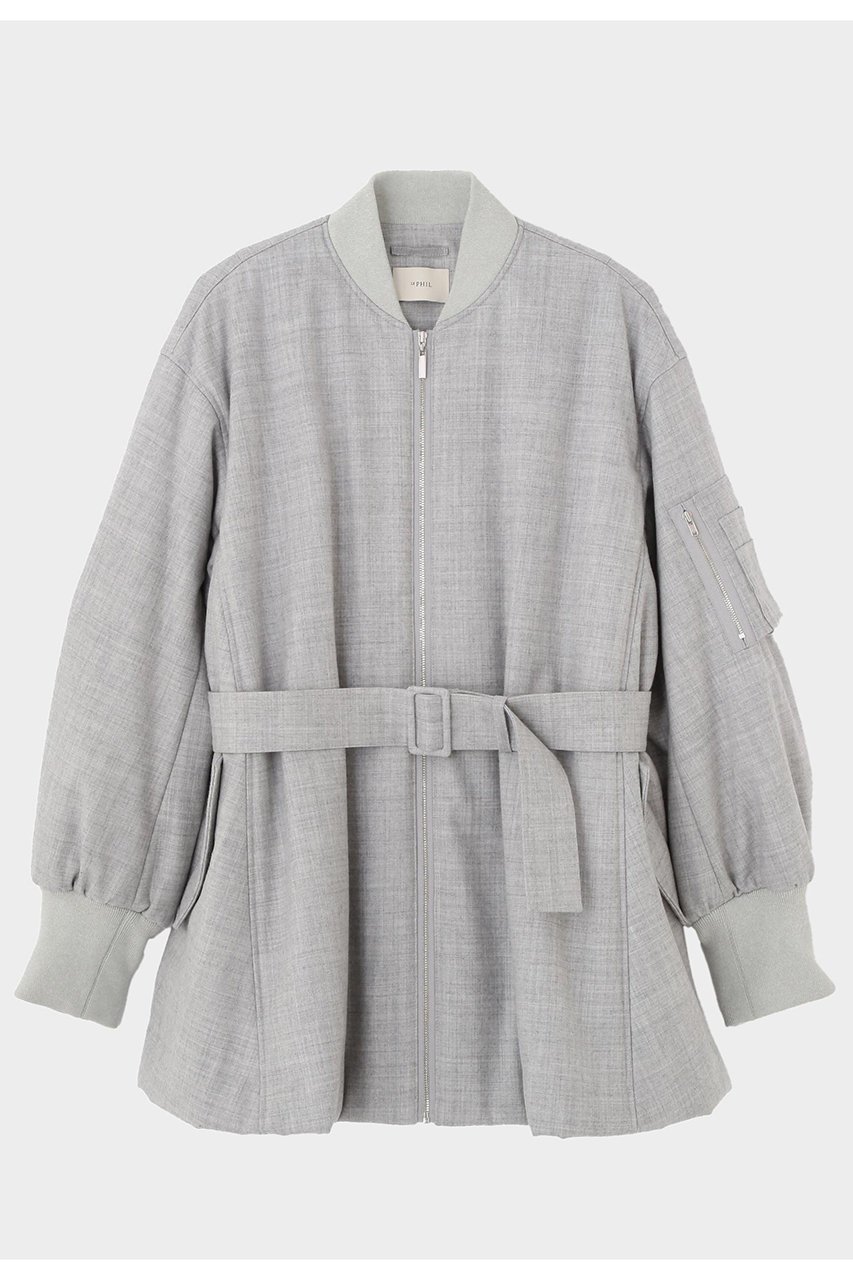 【ル フィル/LE PHIL】のサキソニーウエストベルトパフィージャケット インテリア・キッズ・メンズ・レディースファッション・服の通販 founy(ファニー) 　ファッション　Fashion　レディースファッション　Fashion for Women　アウター　Coat / Outerwear Collection　レディースジャケット・軽アウター　Jackets　ベルト&ウエストマーク　Belts & Waist Accessories　エレガント 上品　Elegant　シェイプ　Shape, Slim Fit　ジャケット　Jacket, Outerwear　スタンダード　Standard, Basic　なめらか　Smooth, Silky Texture　バランス　Balance, Style Balance　フェミニン　Feminine, Girly　冬　Winter / This Winter　再入荷　Restock / Back in Stock　グレー|ID: prp329100004775382 ipo3291000000034615067