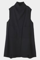 【ル フィル/LE PHIL】のソフトウールリバーオーバーサイズロングジレ ブラック|ID: prp329100004775384 ipo3291000000035782588