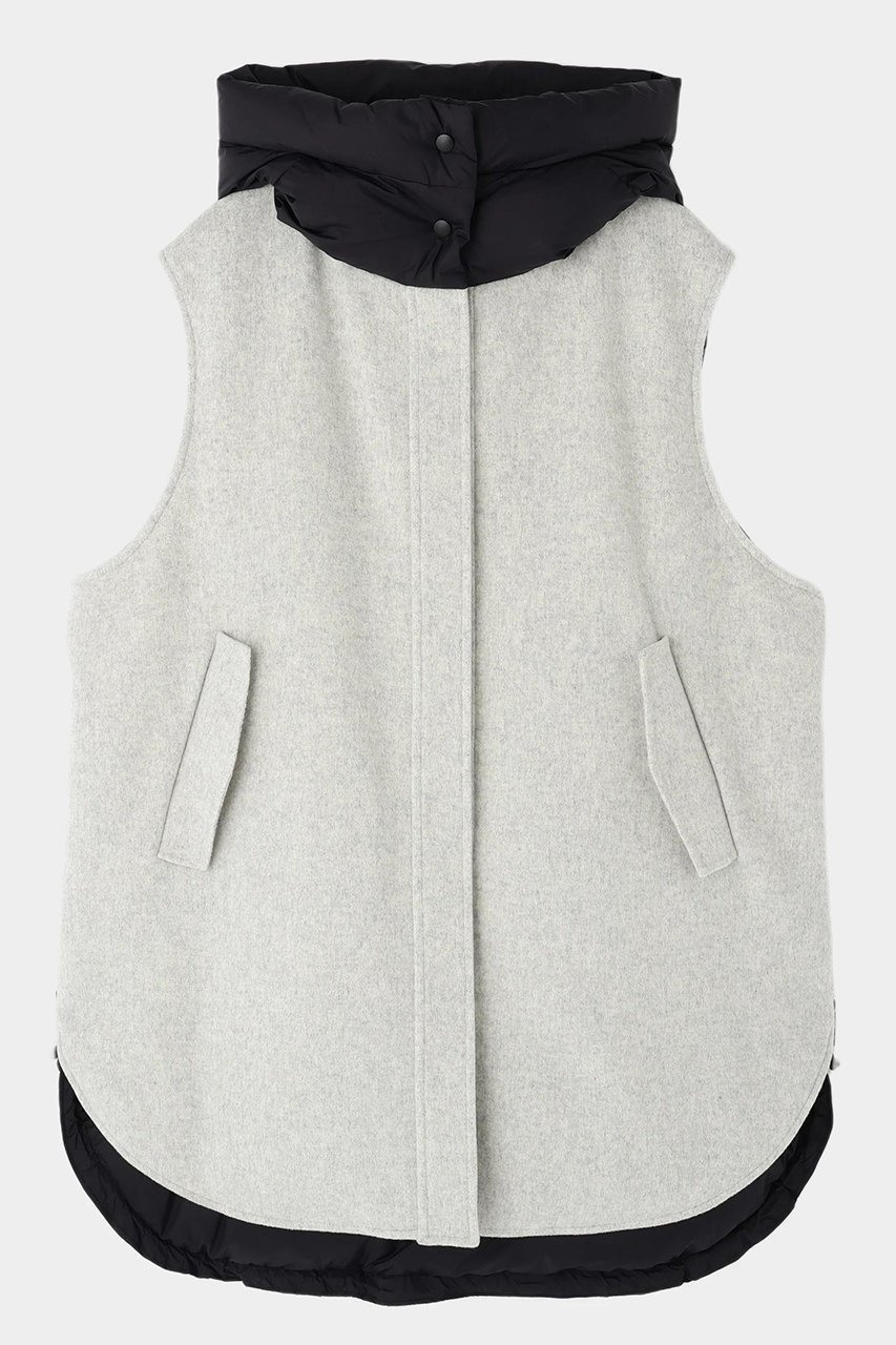 【ル フィル/LE PHIL】のソフトウールリバーダウンジレ インテリア・キッズ・メンズ・レディースファッション・服の通販 founy(ファニー) ファッション Fashion レディースファッション Fashion for Women アウター Coat / Outerwear Collection レディースジャケット・軽アウター Jackets ジャケット Jacket, Outerwear スリット Slit, Slit Detail ダウン Down, Puffer ビッグ Big, Oversized フォルム Silhouette, Form モダン Modern, Contemporary リバーシブル Reversible, Two-Sided 再入荷 Restock / Back in Stock A/W・秋冬 Autumn/Winter グレー|ID: prp329100004775385 ipo3291000000034615097