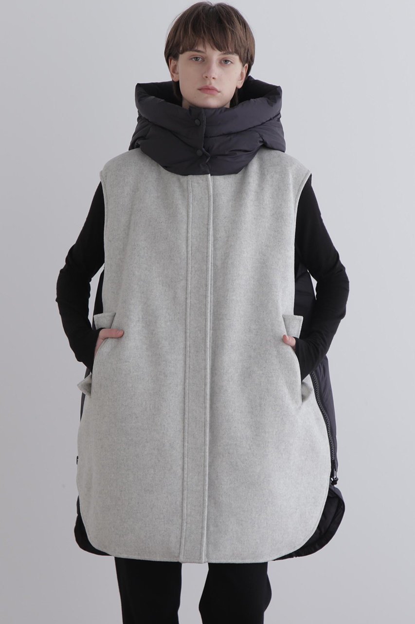 【ル フィル/LE PHIL】のソフトウールリバーダウンジレ 人気、トレンドファッション・服の通販 founy(ファニー) ファッション Fashion レディースファッション Fashion for Women アウター Coat / Outerwear Collection レディースジャケット・軽アウター Jackets ジャケット Jacket, Outerwear スリット Slit, Slit Detail ダウン Down, Puffer ビッグ Big, Oversized フォルム Silhouette, Form モダン Modern, Contemporary リバーシブル Reversible, Two-Sided 再入荷 Restock / Back in Stock A/W・秋冬 Autumn/Winter other-2|ID: prp329100004775385 ipo3291000000034615098