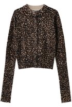 【シンゾーン/Shinzone】のレオパードロングリブニットカーディガン マルチ|ID:prp329100004775392