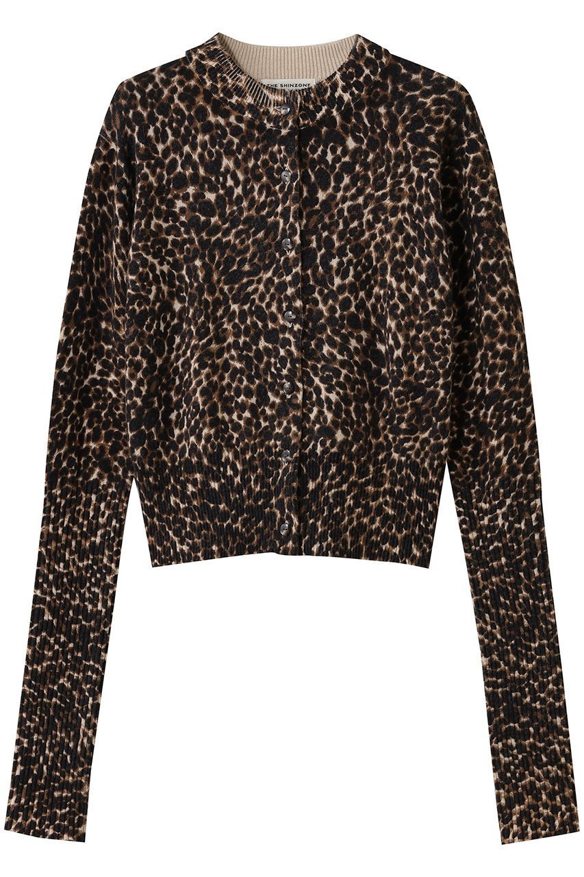 【シンゾーン/Shinzone】のレオパードロングリブニットカーディガン 人気、トレンドファッション・服の通販 founy(ファニー) 　ファッション　Fashion　レディースファッション　Fashion for Women　トップス・カットソー　Cut & Sew Tops　ニット　Knit Tops & Sweaters　カーディガン・羽織り　Layered Style Cardigans　2026年　2026　おすすめ　Recommended / Our Picks　カーディガン　Cardigan, Knitwear　レオパード　Leopard, Animal Print　夏　Summer　定番　Standard, Basic Item　春　Spring　S/S・春夏　SS, Spring/Summer, Warm Season　 other-1|ID: prp329100004775392 ipo3291000000036016094