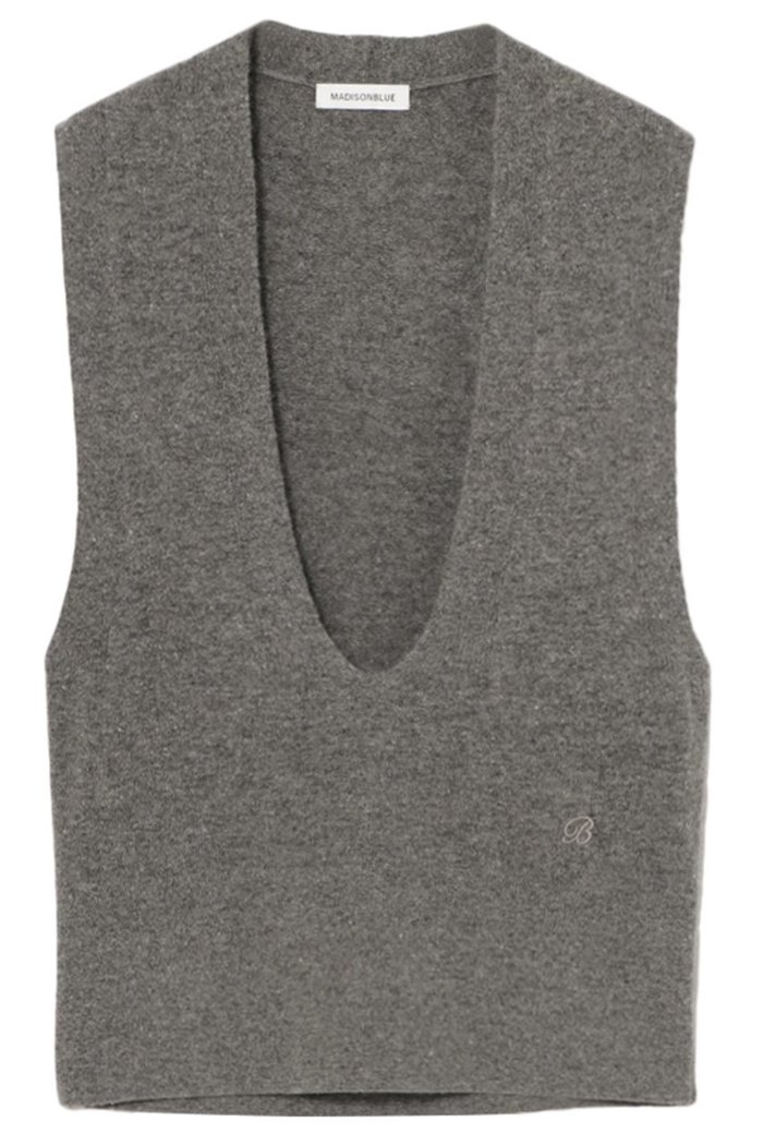 【マディソンブルー/MADISONBLUE】のDEEP V NECK VEST ディープVネックベスト インテリア・キッズ・メンズ・レディースファッション・服の通販 founy(ファニー) https://founy.com/ ファッション Fashion レディースファッション Fashion for Women トップス・カットソー Cut & Sew Tops ニット Knit Tops & Sweaters カーディガン・羽織り Layered Style Cardigans ベスト&ジレ / 重ね着スタイル Vests & Gilets Vネックトップス V-Neck Tops / V-Cut Neckline Shirts カーディガン Cardigan, Knitwear スラックス Slacks, Dress Pants フォルム Silhouette, Form ベスト Vest, Waistcoat ワイド Wide, Wide Fit 新作・新入荷 New Arrivals / New In |ID: prp329100004775397 ipo3291000000034615199