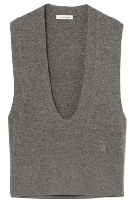 【マディソンブルー/MADISONBLUE】 DEEP V NECK VEST ディープVネックベスト人気、トレンドファッション・服の通販 founy(ファニー) ファッション Fashion レディースファッション Fashion for Women トップス・カットソー Cut & Sew Tops ニット Knit Tops & Sweaters カーディガン・羽織り Layered Style Cardigans ベスト&ジレ / 重ね着スタイル Vests & Gilets Vネックトップス V-Neck Tops / V-Cut Neckline Shirts カーディガン Cardigan, Knitwear スラックス Slacks, Dress Pants フォルム Silhouette, Form ベスト Vest, Waistcoat ワイド Wide, Wide Fit 新作・新入荷 New Arrivals / New In |ID:prp329100004775397