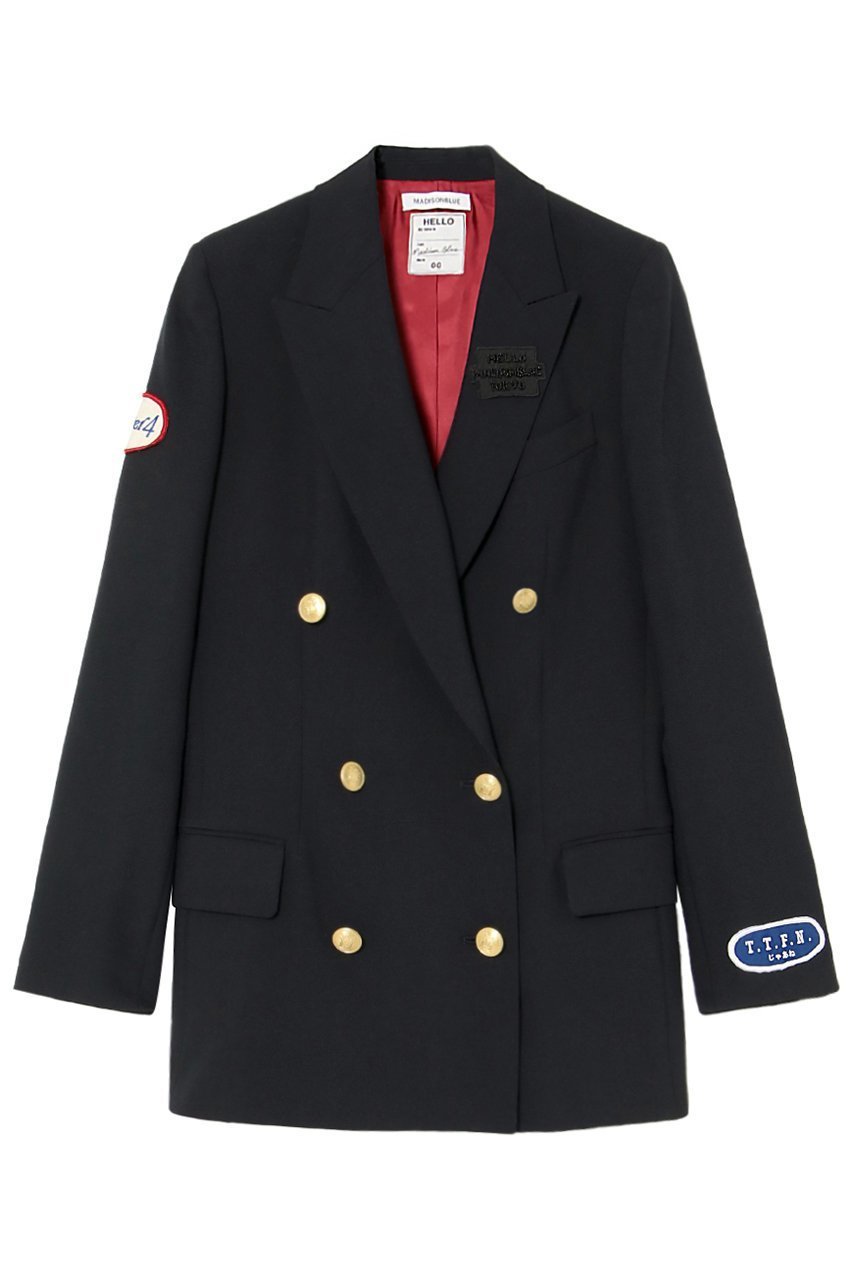 【マディソンブルー/MADISONBLUE】のCUSTOM BLEECKER W6B BLAZER W6Bブレザー 人気、トレンドファッション・服の通販 founy(ファニー) ファッション Fashion レディースファッション Fashion for Women アウター Coat / Outerwear Collection レディースジャケット・軽アウター Jackets ジャケット Jacket, Outerwear スタイリッシュ Stylish, Fashionable スポーティ Sporty, Casual Athletic テーラード Tailored, Tailored Fit パターン Pattern, Design Print フォルム Silhouette, Form フロント Front, Front Design ポケット Pocket, Pocket Detail メタル Metal, Metal Parts モダン Modern, Contemporary 定番 Standard, Basic Item 新作・新入荷 New Arrivals / New In other-1|ID: prp329100004775399 ipo3291000000034615220