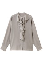 【ガリャルダガランテ/GALLARDAGALANTE】のラッフルタイブラウス グレージュ|ID: prp329100004775402 ipo3291000000034615248