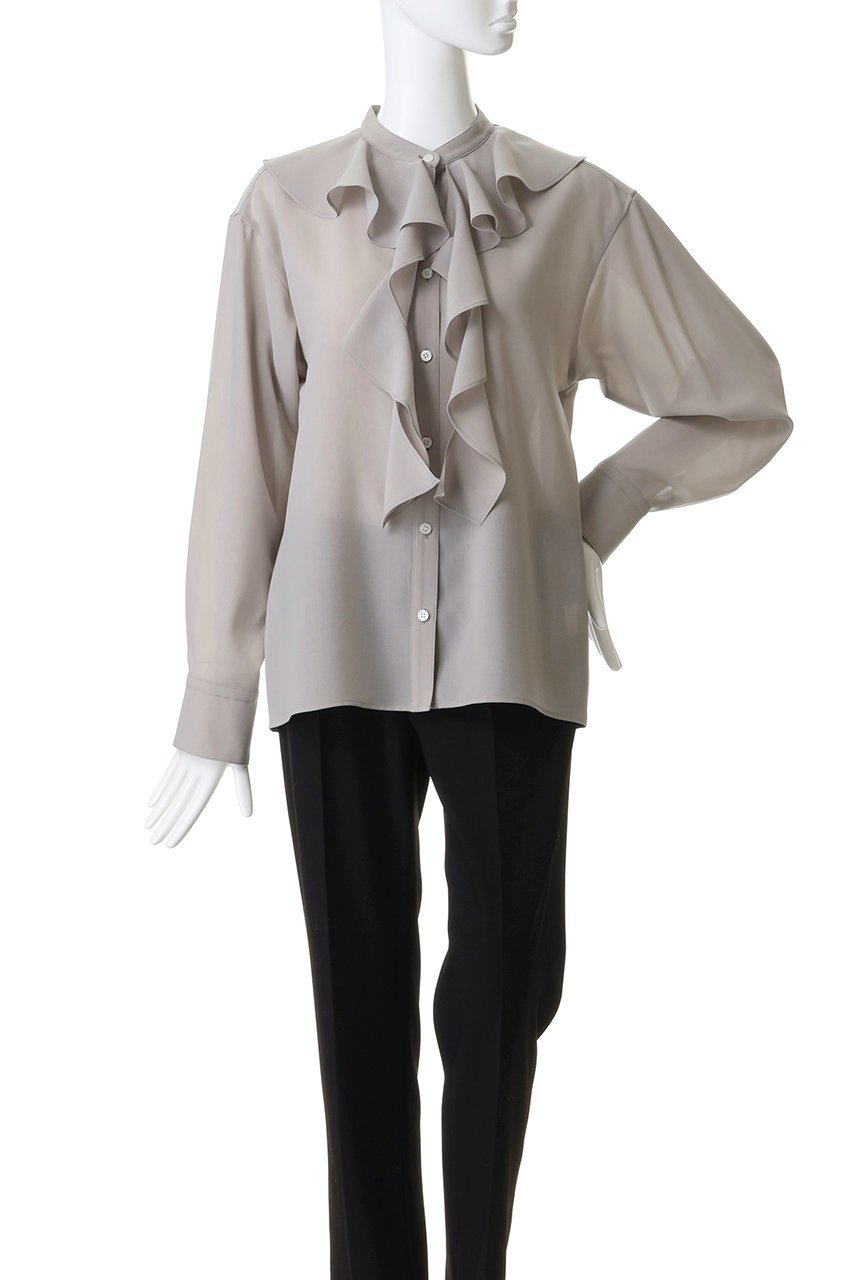 【ガリャルダガランテ/GALLARDAGALANTE】のラッフルタイブラウス 人気、トレンドファッション・服の通販 founy(ファニー) 　ファッション　Fashion　レディースファッション　Fashion for Women　トップス・カットソー　Cut & Sew Tops　シャツ・ブラウス・オフィスカジュアル　Elegant Blouses & Button-Ups　おすすめ　Recommended / Our Picks　エレガント 上品　Elegant　スリーブ　Sleeve, Long Sleeve / Short Sleeve　ロング　Long, Long-Length　新作・新入荷　New Arrivals / New In　other-2|ID: prp329100004775402 ipo3291000000034615249