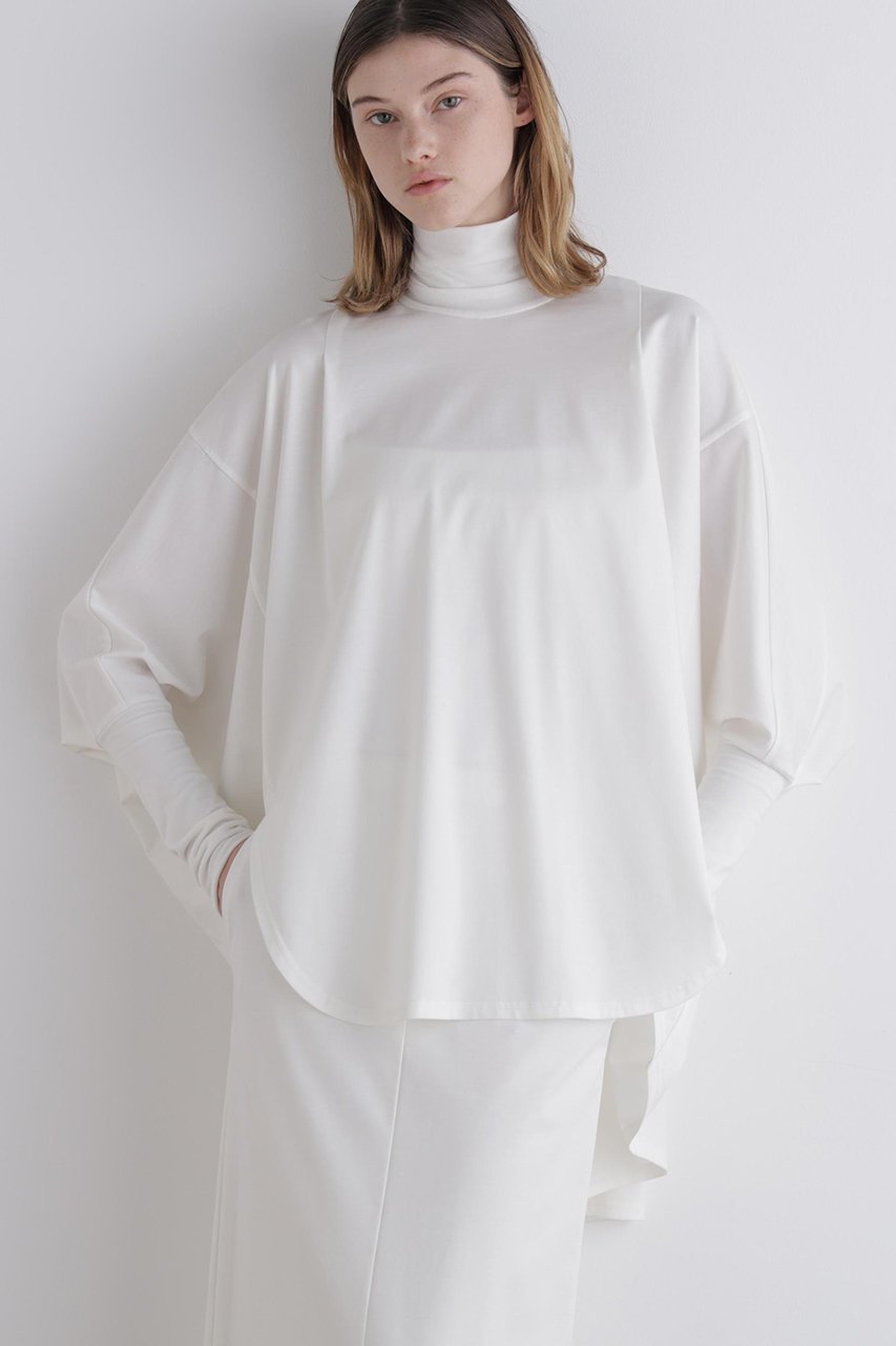 【ル フィル/LE PHIL】のコンパクトポンチオーバーサイズハイネック インテリア・キッズ・メンズ・レディースファッション・服の通販 founy(ファニー) 　ファッション　Fashion　レディースファッション　Fashion for Women　トップス・カットソー　Cut & Sew Tops　シャツ・ブラウス・オフィスカジュアル　Elegant Blouses & Button-Ups　コンパクト　Compact, Small Size　スリーブ　Sleeve, Long Sleeve / Short Sleeve　バランス　Balance, Style Balance　フェミニン　Feminine, Girly　ロング　Long, Long-Length　ホワイト|ID: prp329100004775405 ipo3291000000034755824