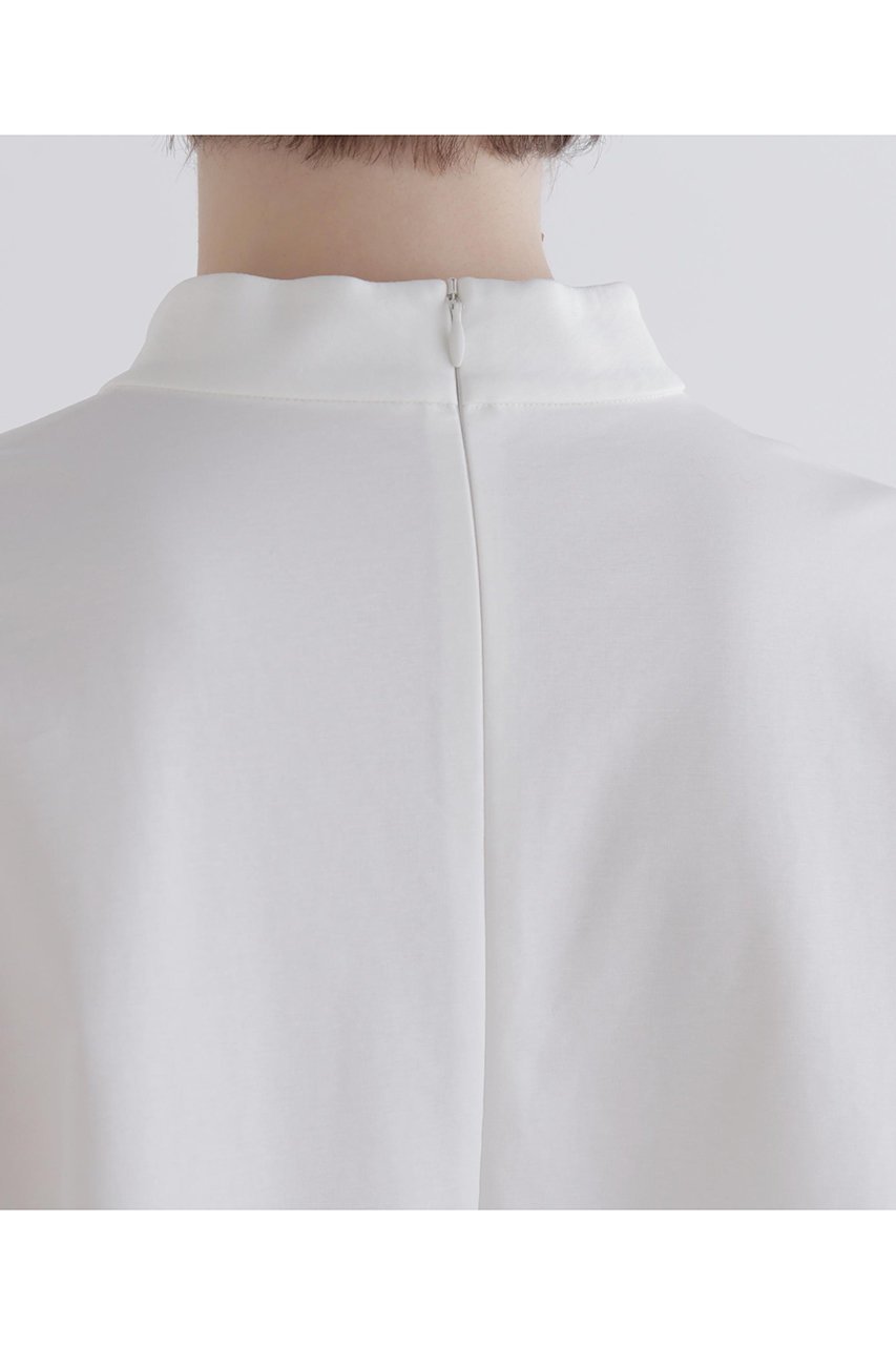 【ル フィル/LE PHIL】のハイストレッチポンチスタンドカラーブラウス 人気、トレンドファッション・服の通販 founy(ファニー) 　ファッション　Fashion　レディースファッション　Fashion for Women　トップス・カットソー　Cut & Sew Tops　シャツ・ブラウス・オフィスカジュアル　Elegant Blouses & Button-Ups　クール　Cool, Chic　コンパクト　Compact, Small Size　ストレッチ　Stretch, Stretchy Fabric　スリーブ　Sleeve, Long Sleeve / Short Sleeve　ハイネック　High Neck, Mock Neck　フレア　Flare, Flared　フロント　Front, Front Design　ロング　Long, Long-Length　エレガント 上品　Elegant　再入荷　Restock / Back in Stock　other-8|ID: prp329100004775417 ipo3291000000034615346