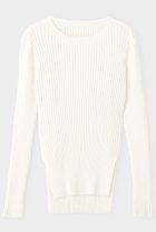 【ル フィル/LE PHIL】のワイドリブロングスリーブニット ホワイト|ID: prp329100004775421 ipo3291000000034615374