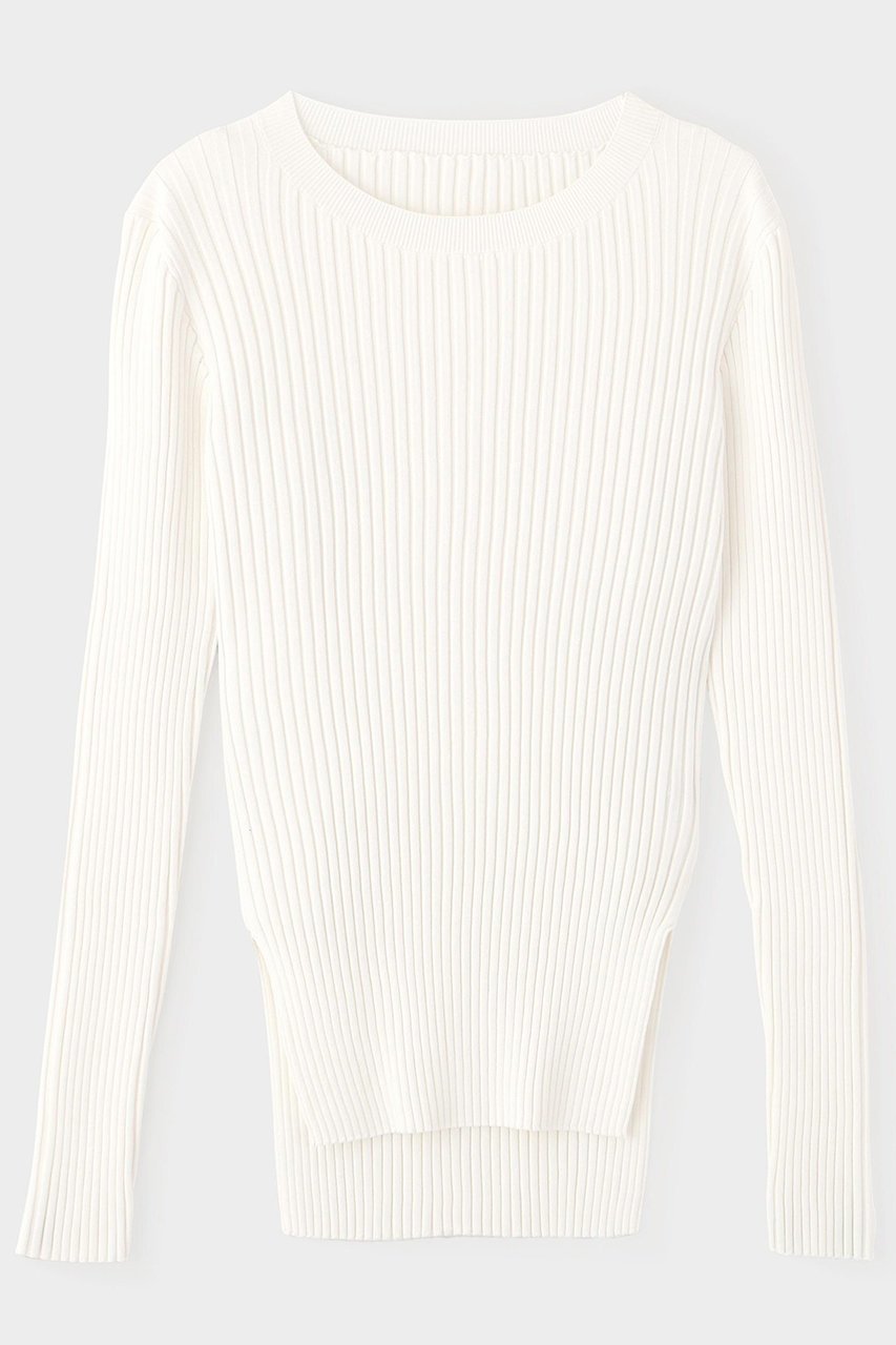 【ル フィル/LE PHIL】のワイドリブロングスリーブニット インテリア・キッズ・メンズ・レディースファッション・服の通販 founy(ファニー) ファッション Fashion レディースファッション Fashion for Women トップス・カットソー Cut & Sew Tops ニット Knit Tops & Sweaters カジュアルプルオーバー・ニットトップス Pullovers & Knit Tops / Casual Pullovers なめらか Smooth, Silky Texture インナー Innerwear ストレッチ Stretch, Stretchy Fabric スリーブ Sleeve, Long Sleeve / Short Sleeve フレア Flare, Flared ワイドリブ Wide Rib, Wide Ribbed Knit エレガント 上品 Elegant 再入荷 Restock / Back in Stock ホワイト|ID: prp329100004775421 ipo3291000000034615374