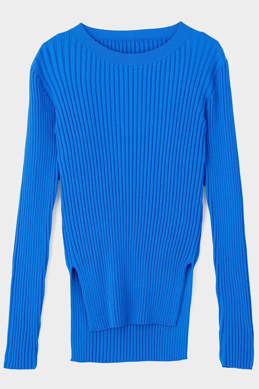 【ル フィル/LE PHIL】のワイドリブロングスリーブニット インテリア・キッズ・メンズ・レディースファッション・服の通販 founy(ファニー) ファッション Fashion レディースファッション Fashion for Women トップス・カットソー Cut & Sew Tops ニット Knit Tops & Sweaters カジュアルプルオーバー・ニットトップス Pullovers & Knit Tops / Casual Pullovers なめらか Smooth, Silky Texture インナー Innerwear ストレッチ Stretch, Stretchy Fabric スリーブ Sleeve, Long Sleeve / Short Sleeve フレア Flare, Flared ワイドリブ Wide Rib, Wide Ribbed Knit エレガント 上品 Elegant 再入荷 Restock / Back in Stock ブルー|ID: prp329100004775421 ipo3291000000034615376