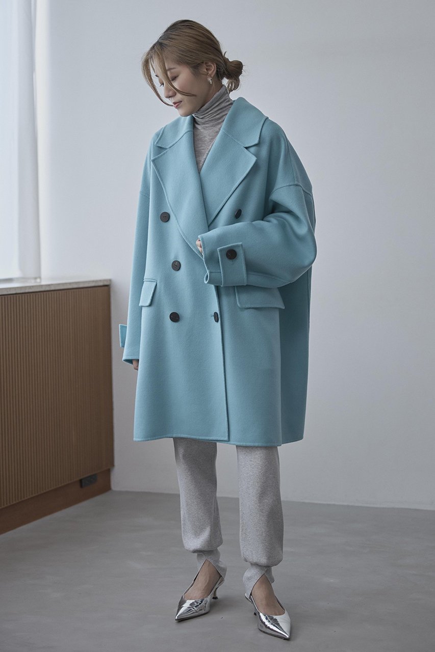 【ル フィル/LE PHIL】のソフトウールリバーオーバーPコート 人気、トレンドファッション・服の通販 founy(ファニー) 　ファッション　Fashion　レディースファッション　Fashion for Women　アウター　Coat / Outerwear Collection　コート・ロングコート・ピーコート　Long Coats, Peacoats & More　Pコート　Pea Coats　エアリー　Airy Texture　ショート　Short, Short Length　シンプル　Simple, Minimal　スリム　Slim, Slim Fit　ドレス　Dress, One-Piece　ビッグ　Big, Oversized　フォルム　Silhouette, Form　ボトム　Bottoms, Lower Wear　ミックス　Mix, Mixed Style　メンズ　Men's, Menswear　ラグジュアリー　Luxury, Elegant　今季　This Season, Current Season　再入荷　Restock / Back in Stock　冬　Winter / This Winter　other-4|ID: prp329100004775425 ipo3291000000034615415