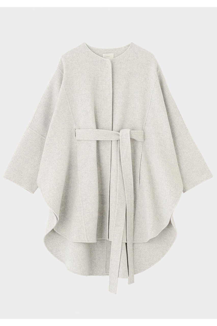 【ル フィル/LE PHIL】のソフトウールリバーポンチョコート インテリア・キッズ・メンズ・レディースファッション・服の通販 founy(ファニー) ファッション Fashion レディースファッション Fashion for Women アウター Coat / Outerwear Collection コート・ロングコート・ピーコート Long Coats, Peacoats & More レディースジャケット・軽アウター Jackets ポンチョ・ケープコート Ponchos & Capes カッティング Cutting Detail ジャケット Jacket, Outerwear ストール Stole, Wrap ハーフ Half, Half-Length ビッグ Big, Oversized フレア Flare, Flared ブランケット Blanket, Throw Blanket ヘムライン Hemline, Bottom Cut リバーシブル Reversible, Two-Sided 再入荷 Restock / Back in Stock グレー|ID: prp329100004775427 ipo3291000000034615431