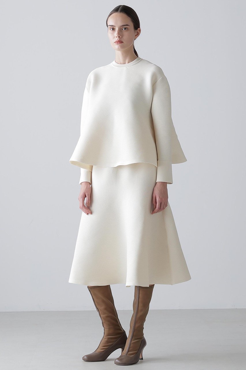 【アドーア/ADORE】のフレアニットプルオーバー 人気、トレンドファッション・服の通販 founy(ファニー) 　ファッション　Fashion　レディースファッション　Fashion for Women　トップス・カットソー　Cut & Sew Tops　ニット　Knit Tops & Sweaters　カジュアルプルオーバー・ニットトップス　Pullovers & Knit Tops / Casual Pullovers　スタンダード　Standard, Basic　フォルム　Silhouette, Form　フレア　Flare, Flared　エレガント 上品　Elegant　再入荷　Restock / Back in Stock　軽量　Lightweight, Ultra Light　other-3|ID: prp329100004775428 ipo3291000000034615440