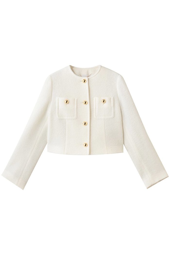 【アルアバイル/allureville】のブークレーノーカラージャケット インテリア・キッズ・メンズ・レディースファッション・服の通販 founy(ファニー) https://founy.com/ ファッション Fashion レディースファッション Fashion for Women アウター Coat / Outerwear Collection レディースジャケット・軽アウター Jackets ノーカラージャケット / シンプル上品コーデ Collarless Jackets コンパクト Compact, Small Size ショート Short, Short Length ジャケット Jacket, Outerwear バランス Balance, Style Balance ボトム Bottoms, Lower Wear リュクス Luxury, Elegant, High-End, Chic エレガント 上品 Elegant 新作・新入荷 New Arrivals / New In |ID: prp329100004775432 ipo3291000000034615467