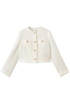 【アルアバイル/allureville】のブークレーノーカラージャケット 人気、トレンドファッション・服の通販 founy(ファニー) ファッション Fashion レディースファッション Fashion for Women アウター Coat / Outerwear Collection レディースジャケット・軽アウター Jackets ノーカラージャケット / シンプル上品コーデ Collarless Jackets コンパクト Compact, Small Size ショート Short, Short Length ジャケット Jacket, Outerwear バランス Balance, Style Balance ボトム Bottoms, Lower Wear リュクス Luxury, Elegant, High-End, Chic エレガント 上品 Elegant 新作・新入荷 New Arrivals / New In thumbnail オフホワイト|ID: prp329100004775432 ipo3291000000034615468