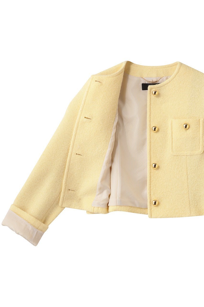 【アルアバイル/allureville】のブークレーノーカラージャケット 人気、トレンドファッション・服の通販 founy(ファニー) ファッション Fashion レディースファッション Fashion for Women アウター Coat / Outerwear Collection レディースジャケット・軽アウター Jackets ノーカラージャケット / シンプル上品コーデ Collarless Jackets コンパクト Compact, Small Size ショート Short, Short Length ジャケット Jacket, Outerwear バランス Balance, Style Balance ボトム Bottoms, Lower Wear リュクス Luxury, Elegant, High-End, Chic エレガント 上品 Elegant other-6|ID: prp329100004775432 ipo3291000000035942543