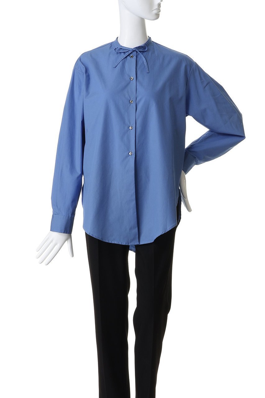 【ミズイロ インド/mizuiro ind】のリボンタイロングシャツ 人気、トレンドファッション・服の通販 founy(ファニー) 　ファッション　Fashion　レディースファッション　Fashion for Women　トップス・カットソー　Cut & Sew Tops　シャツ・ブラウス・オフィスカジュアル　Elegant Blouses & Button-Ups　クラシック　Classic, Timeless Style　シンプル　Simple, Minimal　スリーブ　Sleeve, Long Sleeve / Short Sleeve　ボトム　Bottoms, Lower Wear　リボン　Ribbon, Bow　ロング　Long, Long-Length　other-2|ID: prp329100004775434 ipo3291000000035880812