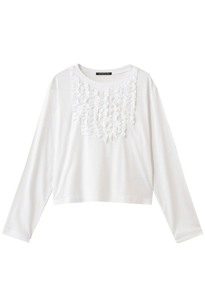 【ミズイロ インド/mizuiro ind】のフロントフリルプルオーバー インテリア・キッズ・メンズ・レディースファッション・服の通販 founy(ファニー) https://founy.com/ ファッション Fashion レディースファッション Fashion for Women トップス・カットソー Cut & Sew Tops シャツ・ブラウス・オフィスカジュアル Elegant Blouses & Button-Ups カジュアルプルオーバー・ニットトップス Pullovers & Knit Tops / Casual Pullovers インナー Innerwear カットソー Cut and Sewn Top シンプル Simple, Minimal スリーブ Sleeve, Long Sleeve / Short Sleeve フリル Frill, Ruffle フロント Front, Front Design ロング Long, Long-Length 新作・新入荷 New Arrivals / New In |ID: prp329100004775435 ipo3291000000034615496