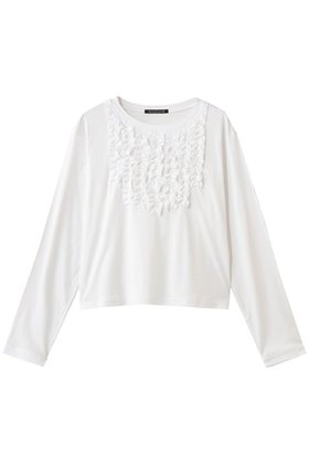 【ミズイロ インド/mizuiro ind】 フロントフリルプルオーバー人気、トレンドファッション・服の通販 founy(ファニー) ファッション Fashion レディースファッション Fashion for Women トップス・カットソー Cut & Sew Tops シャツ・ブラウス・オフィスカジュアル Elegant Blouses & Button-Ups カジュアルプルオーバー・ニットトップス Pullovers & Knit Tops / Casual Pullovers インナー Innerwear カットソー Cut and Sewn Top シンプル Simple, Minimal スリーブ Sleeve, Long Sleeve / Short Sleeve フリル Frill, Ruffle フロント Front, Front Design ロング Long, Long-Length 新作・新入荷 New Arrivals / New In |ID:prp329100004775435