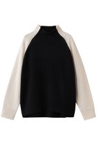 【ベイジ,/BEIGE,】のRULE(ルール)/ウールカシミヤバイカラーハイネックニット 人気、トレンドファッション・服の通販 founy(ファニー) ファッション Fashion レディースファッション Fashion for Women トップス・カットソー Cut & Sew Tops ニット Knit Tops & Sweaters カジュアルプルオーバー・ニットトップス Pullovers & Knit Tops / Casual Pullovers アイレット Eyelet Lace 新作・新入荷 New Arrivals / New In thumbnail Black × Off|ID: prp329100004775436 ipo3291000000034615506