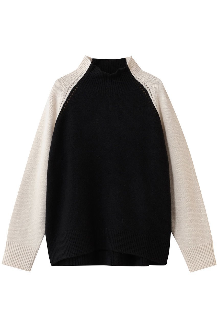 【ベイジ,/BEIGE,】のRULE(ルール)/ウールカシミヤバイカラーハイネックニット インテリア・キッズ・メンズ・レディースファッション・服の通販 founy(ファニー) ファッション Fashion レディースファッション Fashion for Women トップス・カットソー Cut & Sew Tops ニット Knit Tops & Sweaters カジュアルプルオーバー・ニットトップス Pullovers & Knit Tops / Casual Pullovers アイレット Eyelet Lace 新作・新入荷 New Arrivals / New In Black × Off|ID: prp329100004775436 ipo3291000000034615506
