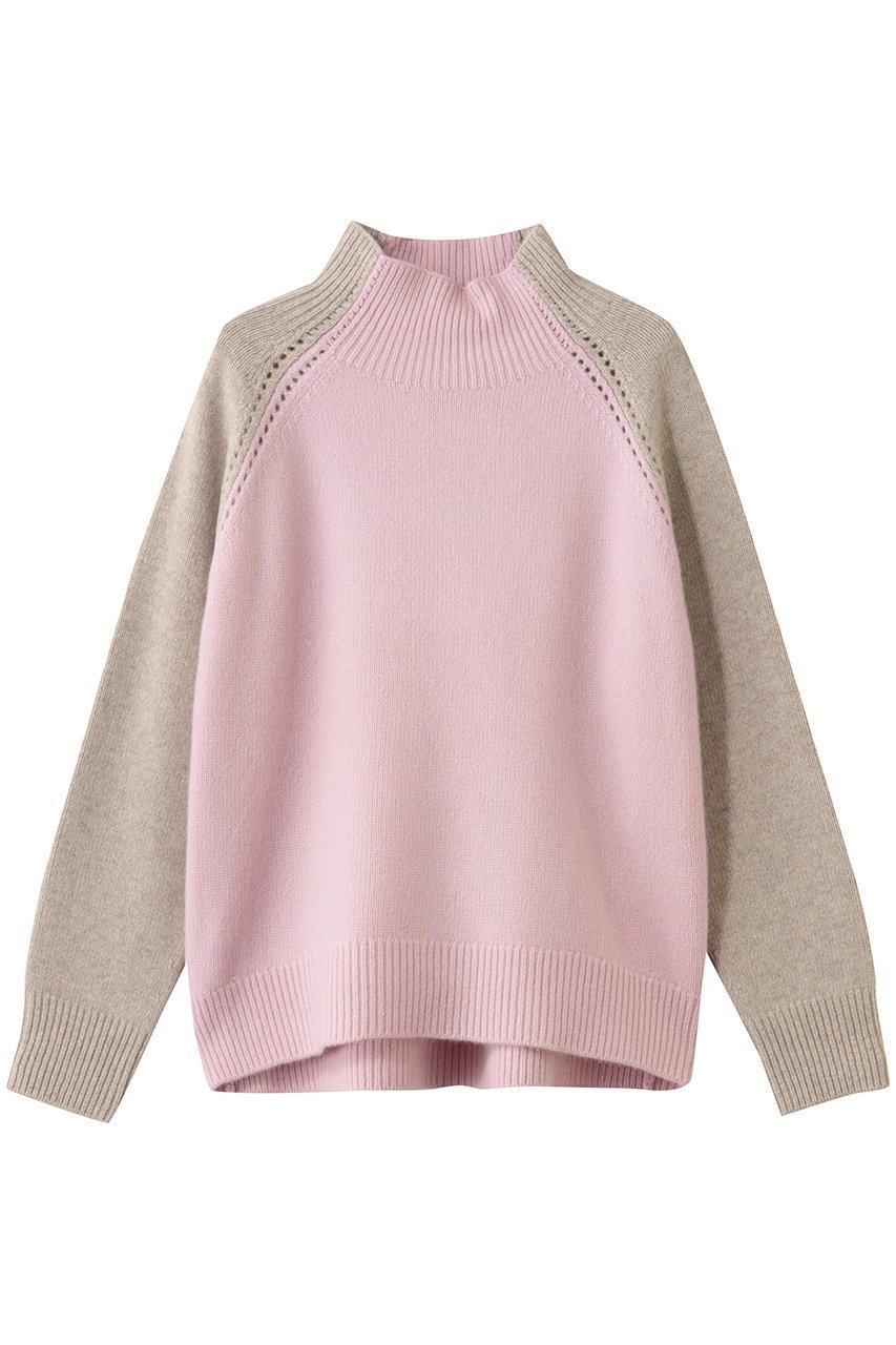 【ベイジ,/BEIGE,】のRULE(ルール)/ウールカシミヤバイカラーハイネックニット インテリア・キッズ・メンズ・レディースファッション・服の通販 founy(ファニー) 　ファッション　Fashion　レディースファッション　Fashion for Women　トップス・カットソー　Cut & Sew Tops　ニット　Knit Tops & Sweaters　カジュアルプルオーバー・ニットトップス　Pullovers & Knit Tops / Casual Pullovers　アイレット　Eyelet Lace　Lilac × Taupe|ID: prp329100004775436 ipo3291000000035413432