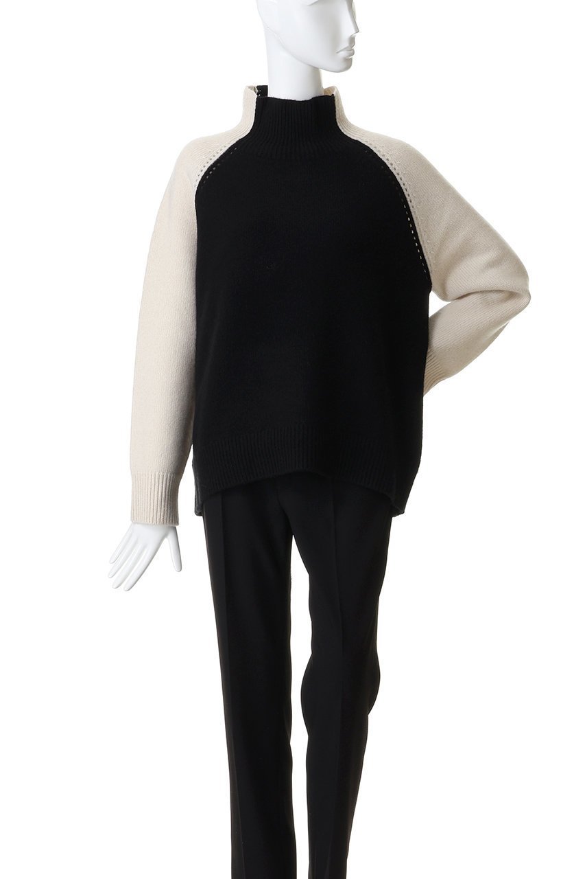 【ベイジ,/BEIGE,】のRULE(ルール)/ウールカシミヤバイカラーハイネックニット 人気、トレンドファッション・服の通販 founy(ファニー) 　ファッション　Fashion　レディースファッション　Fashion for Women　トップス・カットソー　Cut & Sew Tops　ニット　Knit Tops & Sweaters　カジュアルプルオーバー・ニットトップス　Pullovers & Knit Tops / Casual Pullovers　アイレット　Eyelet Lace　other-2|ID: prp329100004775436 ipo3291000000035954418
