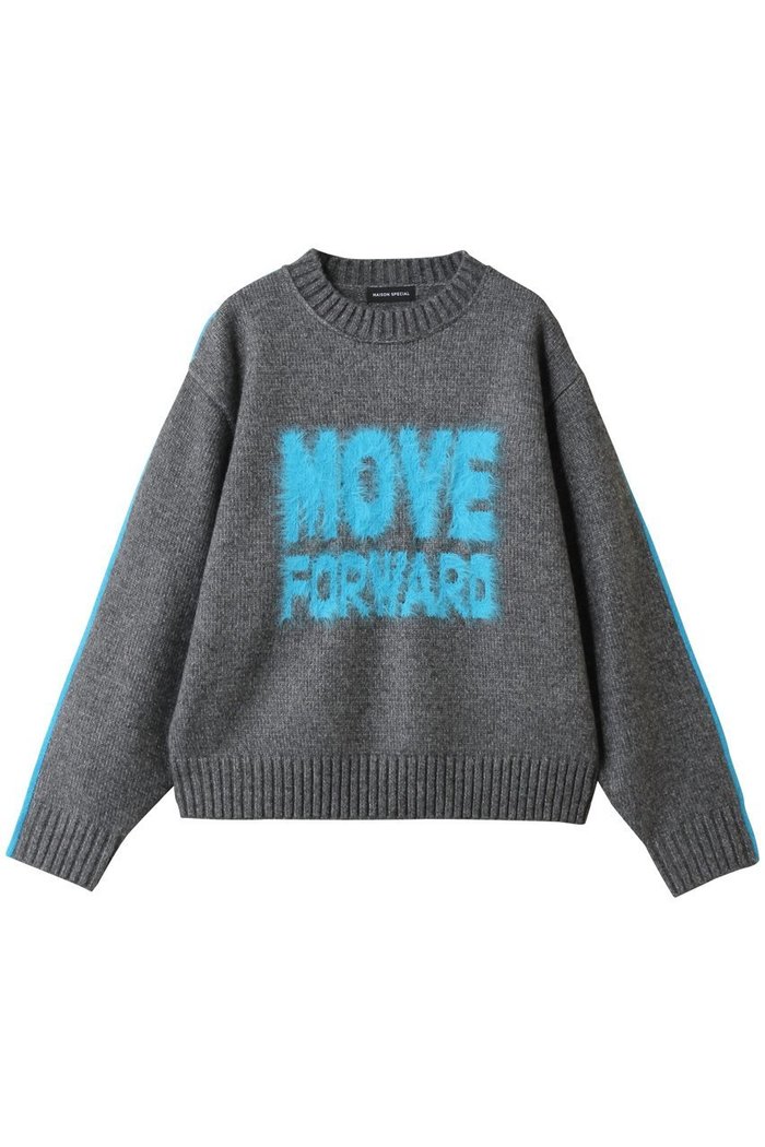 【メゾンスペシャル/MAISON SPECIAL】のMOVE FORWARD logo knit/MOVE FORWARDロゴニット インテリア・キッズ・メンズ・レディースファッション・服の通販 founy(ファニー) https://founy.com/ ファッション Fashion レディースファッション Fashion for Women トップス・カットソー Cut & Sew Tops ニット Knit Tops & Sweaters カジュアルプルオーバー・ニットトップス Pullovers & Knit Tops / Casual Pullovers おすすめ Recommended / Our Picks スポーティ Sporty, Casual Athletic スリーブ Sleeve, Long Sleeve / Short Sleeve デニム Denim, Jeans Material 新作・新入荷 New Arrivals / New In A/W・秋冬 Autumn/Winter |ID: prp329100004775440 ipo3291000000034615537