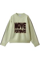 【メゾンスペシャル/MAISON SPECIAL】のMOVE FORWARD logo knit/MOVE FORWARDロゴニット 人気、トレンドファッション・服の通販 founy(ファニー) ファッション Fashion レディースファッション Fashion for Women トップス・カットソー Cut & Sew Tops ニット Knit Tops & Sweaters カジュアルプルオーバー・ニットトップス Pullovers & Knit Tops / Casual Pullovers おすすめ Recommended / Our Picks スポーティ Sporty, Casual Athletic スリーブ Sleeve, Long Sleeve / Short Sleeve デニム Denim, Jeans Material 新作・新入荷 New Arrivals / New In A/W・秋冬 Autumn/Winter thumbnail LIME(ライム)|ID: prp329100004775440 ipo3291000000034615539