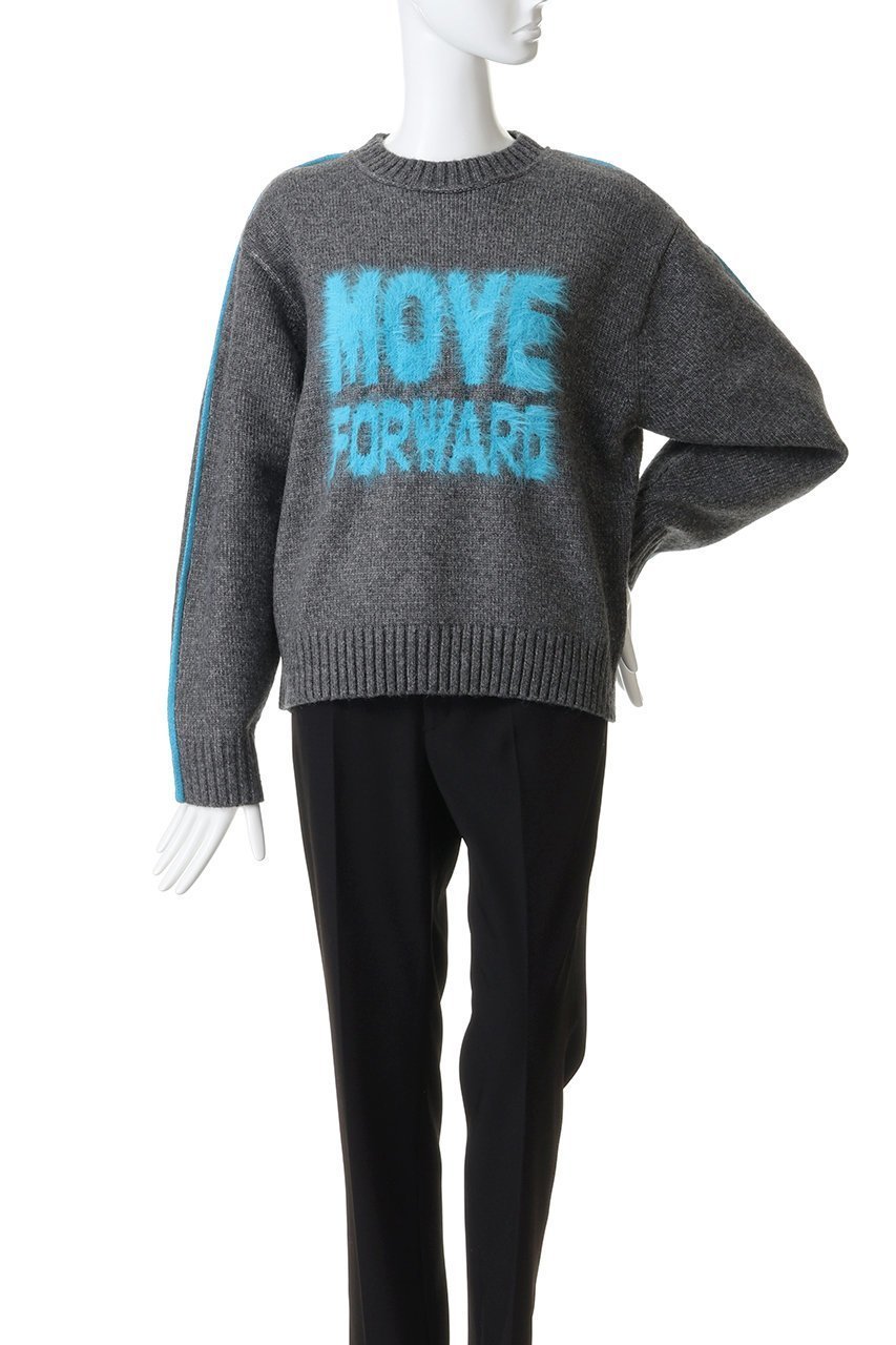 【メゾンスペシャル/MAISON SPECIAL】のMOVE FORWARD logo knit/MOVE FORWARDロゴニット 人気、トレンドファッション・服の通販 founy(ファニー) ファッション Fashion レディースファッション Fashion for Women トップス・カットソー Cut & Sew Tops ニット Knit Tops & Sweaters カジュアルプルオーバー・ニットトップス Pullovers & Knit Tops / Casual Pullovers おすすめ Recommended / Our Picks スポーティ Sporty, Casual Athletic スリーブ Sleeve, Long Sleeve / Short Sleeve デニム Denim, Jeans Material 新作・新入荷 New Arrivals / New In A/W・秋冬 Autumn/Winter other-2|ID: prp329100004775440 ipo3291000000034615541