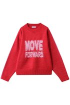【メゾンスペシャル/MAISON SPECIAL】のMOVE FORWARD logo knit/MOVE FORWARDロゴニット RED(レッド)|ID: prp329100004775440 ipo3291000000034639423
