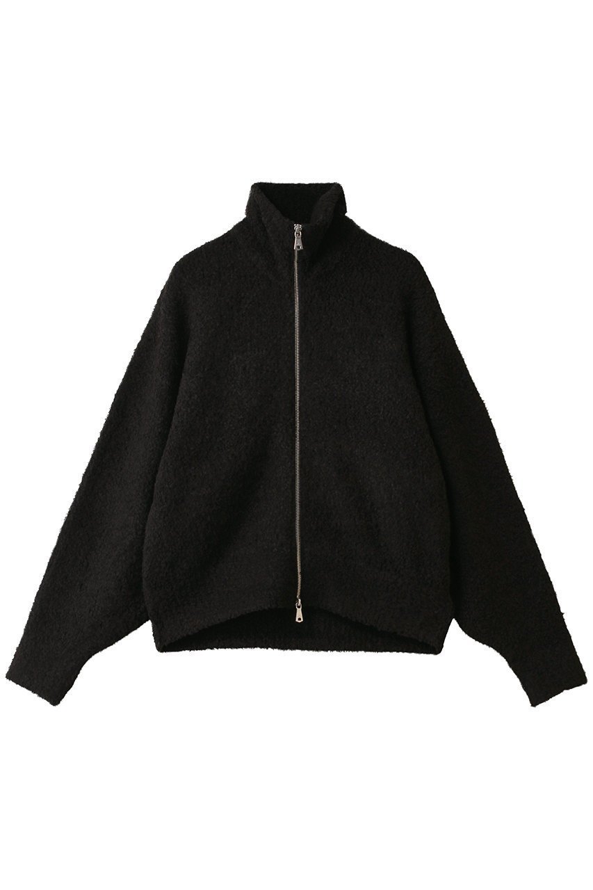 【メゾンスペシャル/MAISON SPECIAL】の【UNISEX】ボアドライバーズニットブルゾン インテリア・キッズ・メンズ・レディースファッション・服の通販 founy(ファニー) 　ファッション　Fashion　レディースファッション　Fashion for Women　トップス・カットソー　Cut & Sew Tops　ニット　Knit Tops & Sweaters　カーディガン・羽織り　Layered Style Cardigans　ユニセックス　Unisex, Genderless　カーディガン　Cardigan, Knitwear　ハイネック　High Neck, Mock Neck　バランス　Balance, Style Balance　ブルゾン　Blouson, Bomber Jacket　新作・新入荷　New Arrivals / New In　BLK(ブラック)|ID: prp329100004775442 ipo3291000000034615554