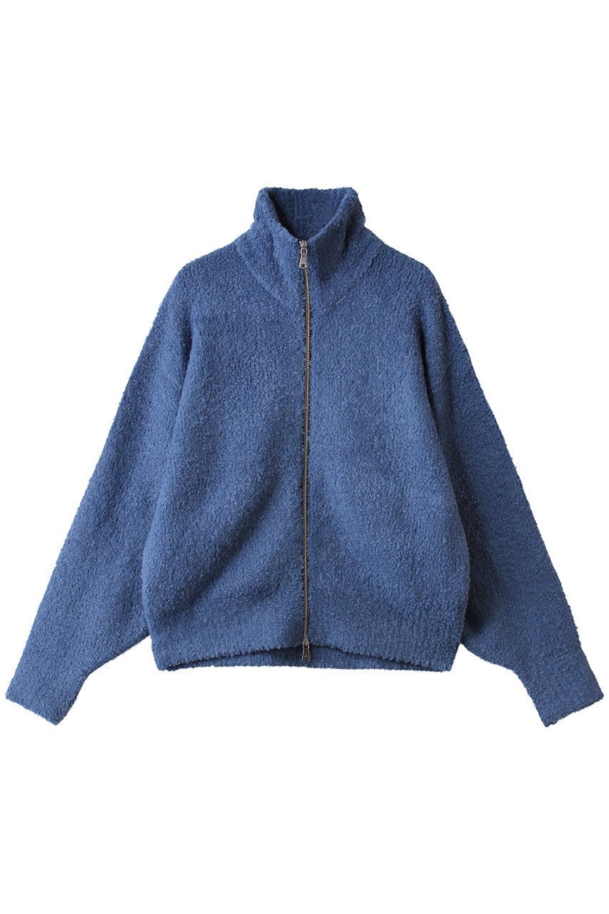 【メゾンスペシャル/MAISON SPECIAL】の【UNISEX】ボアドライバーズニットブルゾン インテリア・キッズ・メンズ・レディースファッション・服の通販 founy(ファニー) 　ファッション　Fashion　レディースファッション　Fashion for Women　トップス・カットソー　Cut & Sew Tops　ニット　Knit Tops & Sweaters　カーディガン・羽織り　Layered Style Cardigans　ユニセックス　Unisex, Genderless　カーディガン　Cardigan, Knitwear　ハイネック　High Neck, Mock Neck　バランス　Balance, Style Balance　ブルゾン　Blouson, Bomber Jacket　新作・新入荷　New Arrivals / New In　BLU(ブルー)|ID: prp329100004775442 ipo3291000000034615556