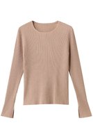 【アルアバイル/allureville】の【Loulou Willoughby】LAME RIB プルオーバー 人気、トレンドファッション・服の通販 founy(ファニー) ファッション Fashion レディースファッション Fashion for Women トップス・カットソー Cut & Sew Tops ニット Knit Tops & Sweaters カジュアルプルオーバー・ニットトップス Pullovers & Knit Tops / Casual Pullovers インナー Innerwear キャミワンピース Cami Dress, Slip Dress コンパクト Compact, Small Size ジャケット Jacket, Outerwear スリット Slit, Slit Detail フィット Fit, Slim Fit ベスト Vest, Waistcoat エレガント 上品 Elegant 新作・新入荷 New Arrivals / New In |ID:prp329100004775443