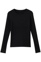 【アルアバイル/allureville】の【Loulou Willoughby】LAME RIB プルオーバー ブラック|ID:prp329100004775443